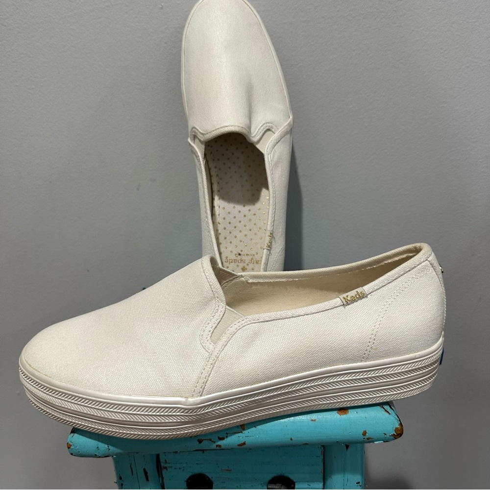 Keds x Kate Spade New York Double Decker Slip On Sneakers Size 11